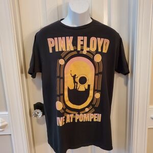 Pink Floyd Live At Pompei Black Graphic Tee